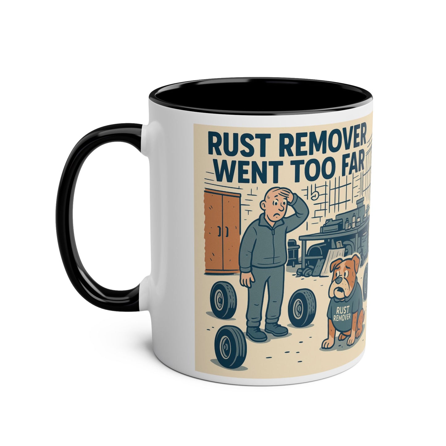 Two-Tone Dog-Themed Coffee Mug, Funny Gift for Dog Lovers, Unique Ceramic Mug, Cute Pet Owner Present, Humor for Birthdays