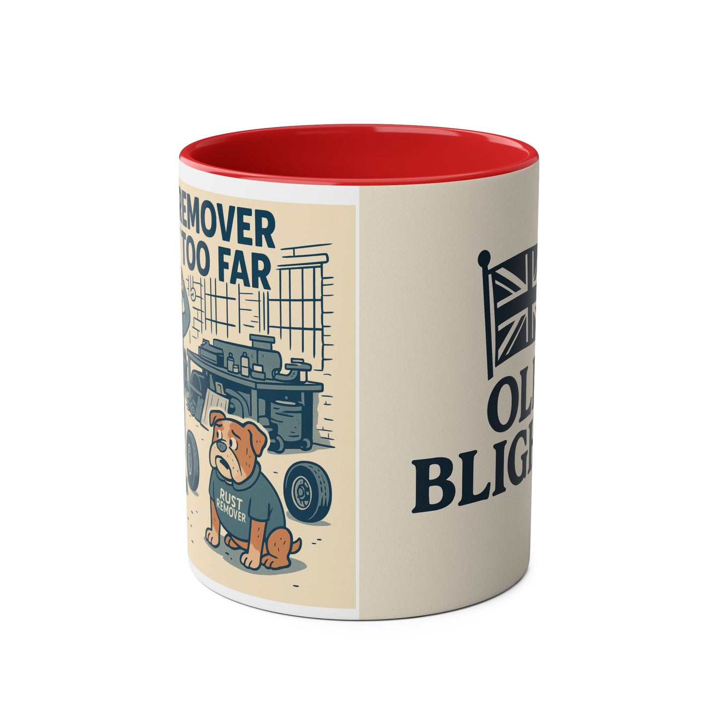 Two-Tone Dog-Themed Coffee Mug, Funny Gift for Dog Lovers, Unique Ceramic Mug, Cute Pet Owner Present, Humor for Birthdays