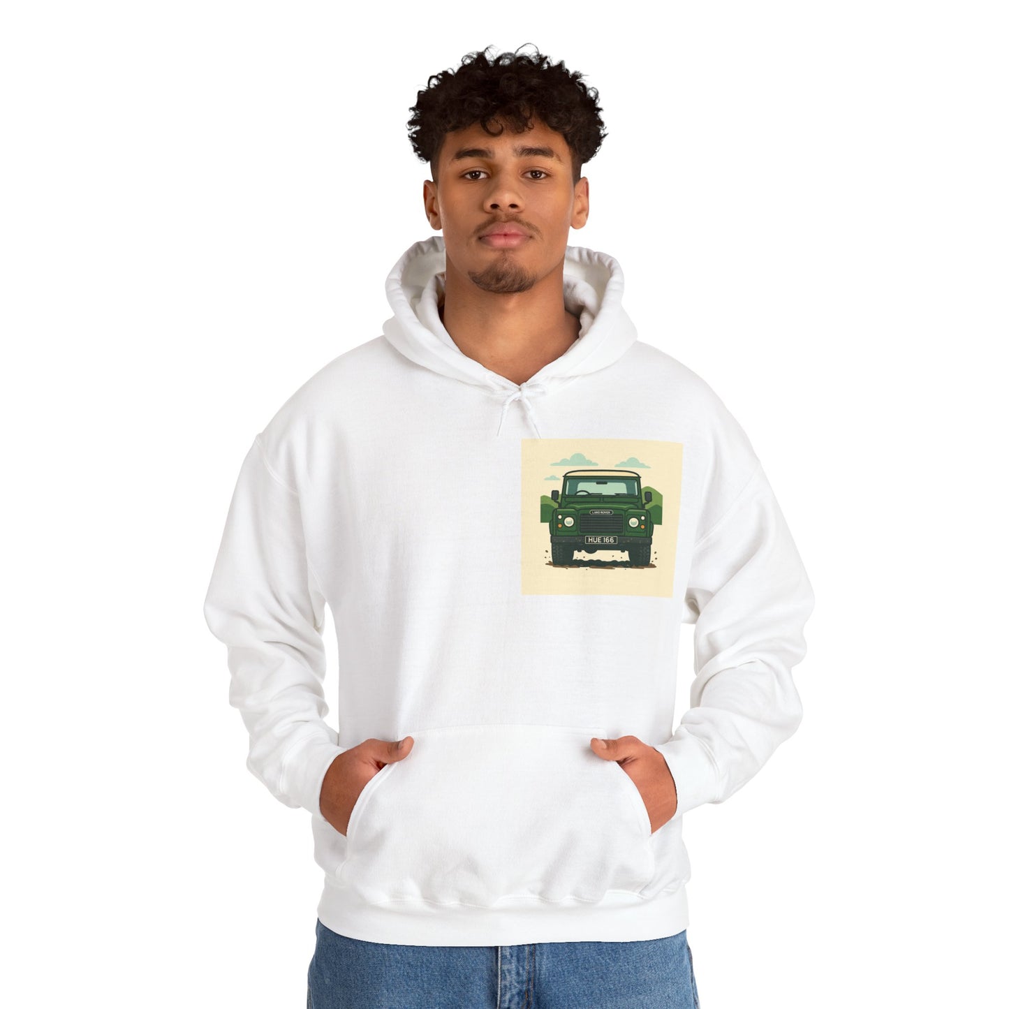 Relaxed Hoodie - Classic Landrover Defender Design