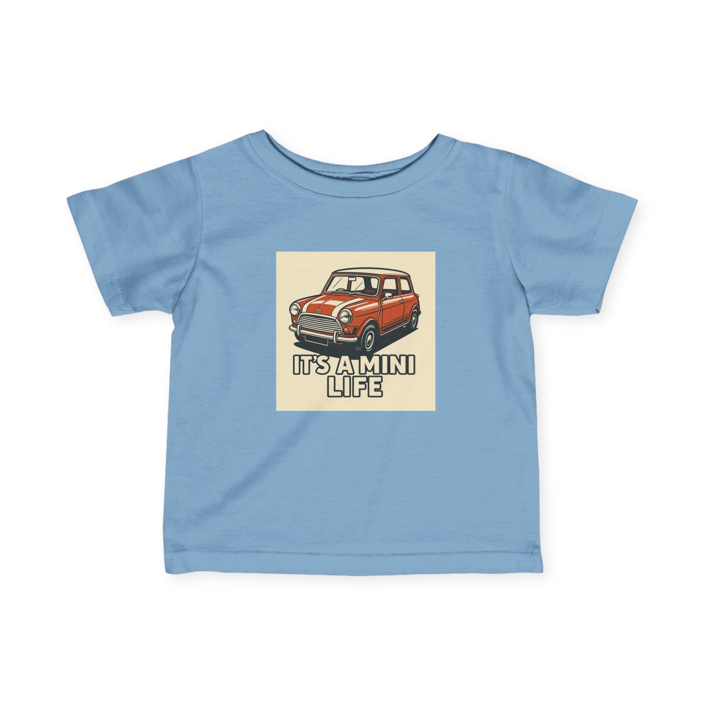 Infant T-Shirt, Classic Mini Car Quote Tee, Baby Shower Gift, Newborn Outfit, Funny Baby Clothes, How's My Behind Tee, Infant Apparel
