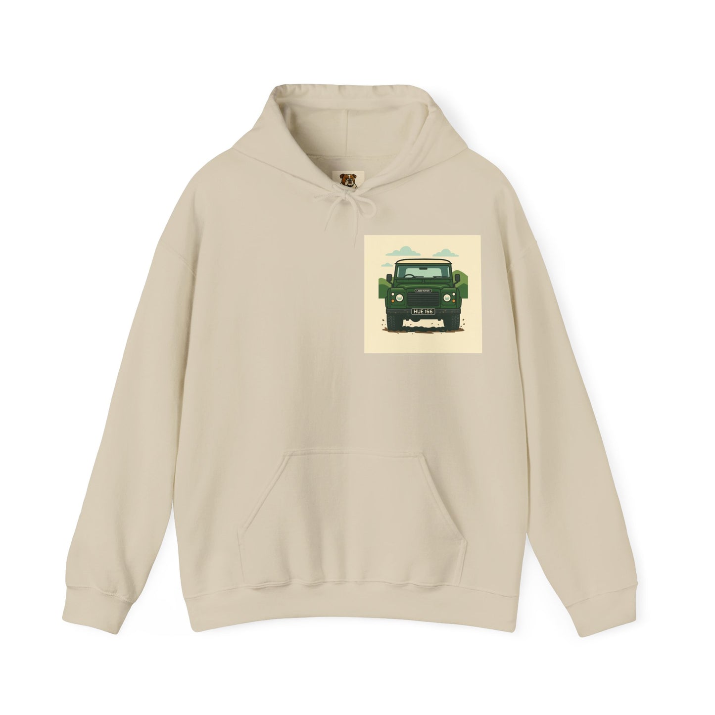 Relaxed Hoodie - Classic Landrover Defender Design
