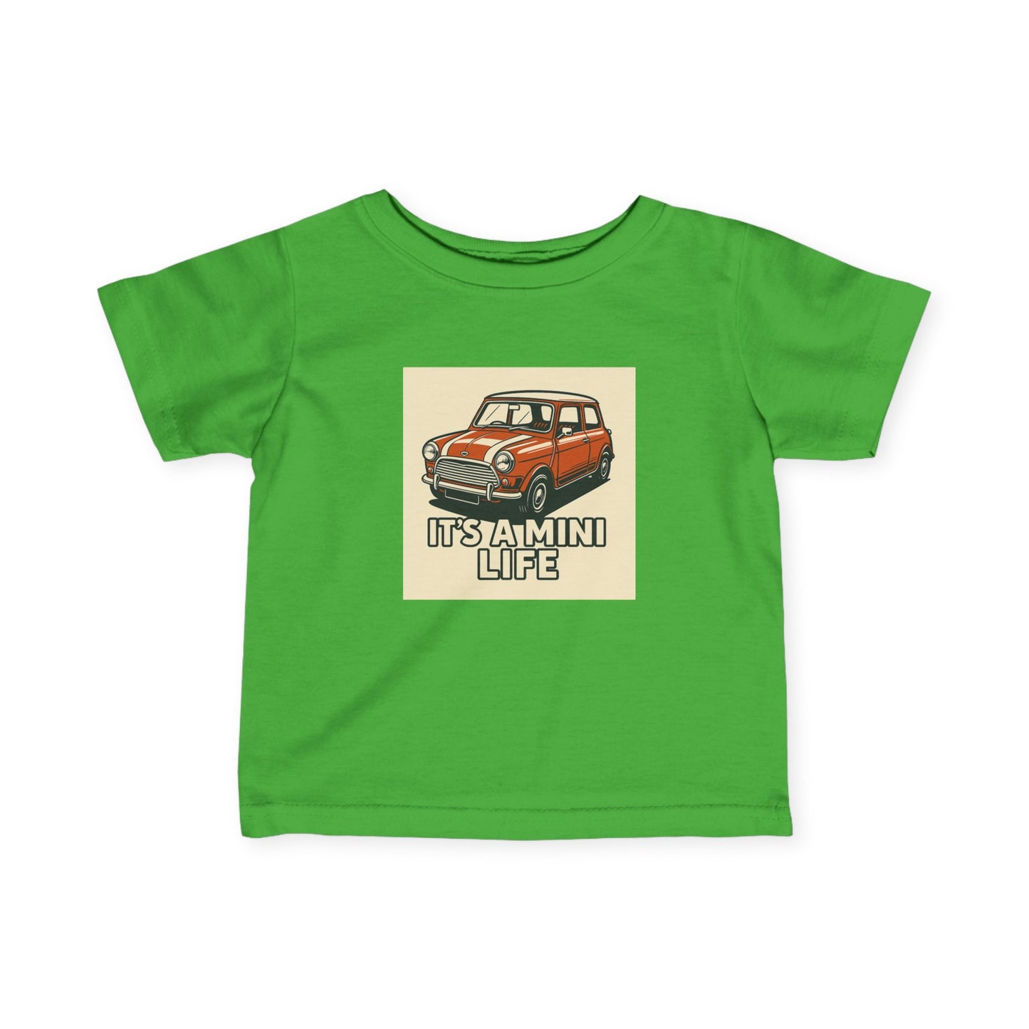 Infant T-Shirt, Classic Mini Car Quote Tee, Baby Shower Gift, Newborn Outfit, Funny Baby Clothes, How's My Behind Tee, Infant Apparel