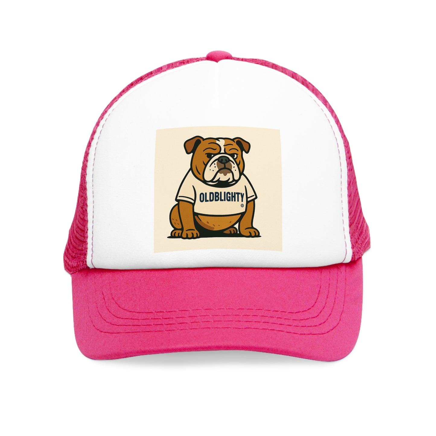 Bulldog Mesh Cap - Fun Dog Lover Hat, Trucker Cap for Pet Owners, Gift for Dog Enthusiasts, Outdoor Accessories, Casual Wear