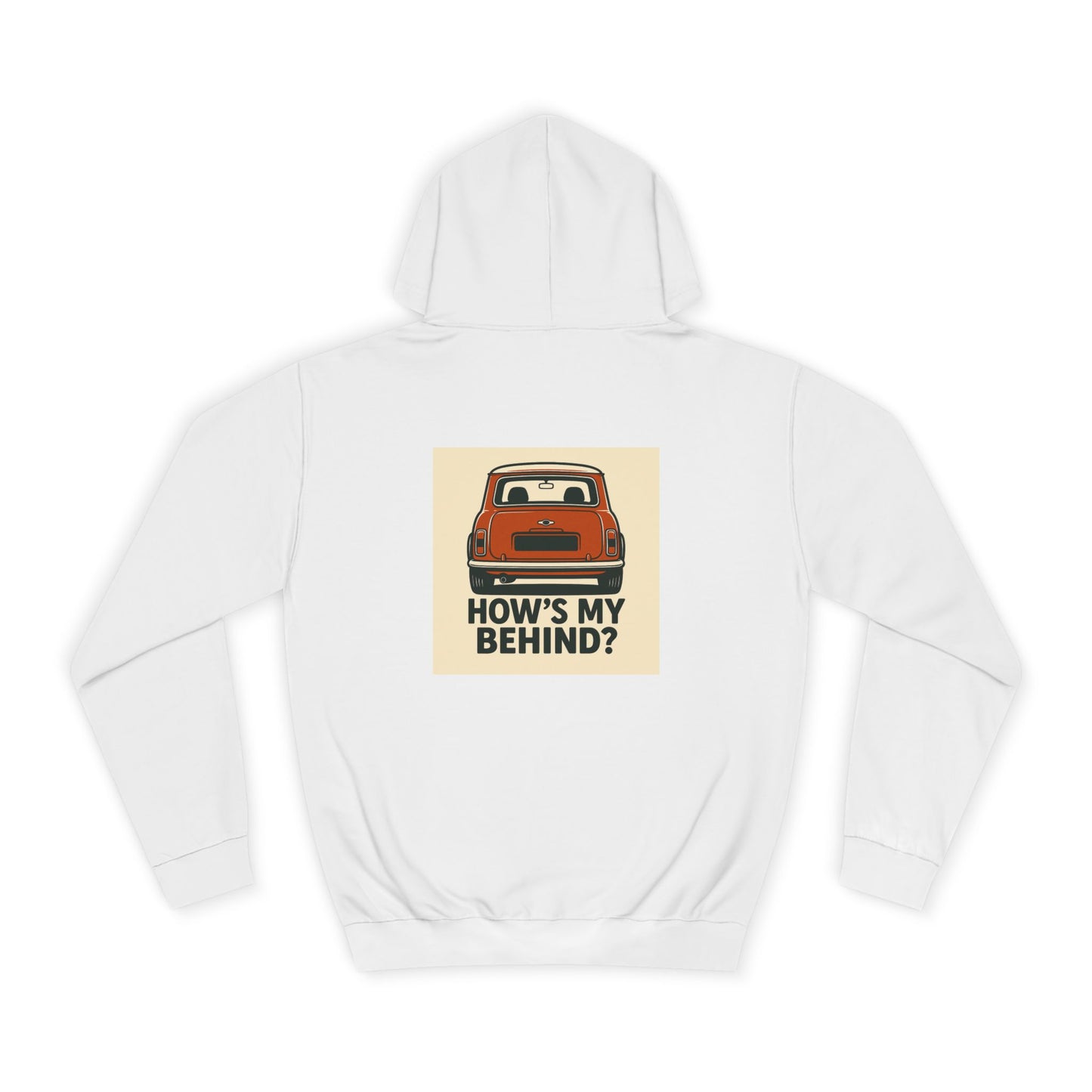 Retro Car Hoodie, Unisex College Hoodie, Funny Auto Gift, Car Enthusiast Sweatshirt, Mini Cooper Apparel, Unique Driving Humor