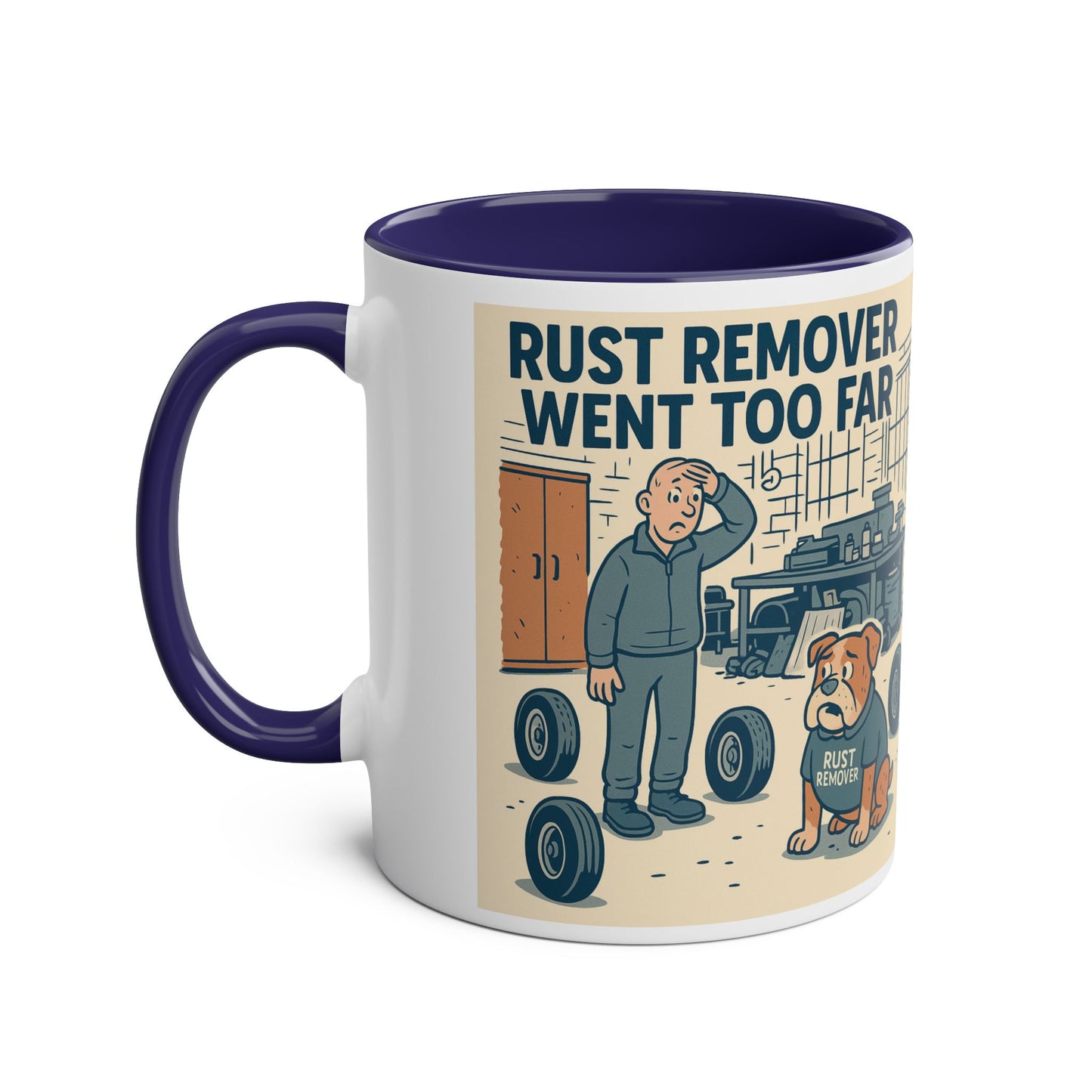 Two-Tone Dog-Themed Coffee Mug, Funny Gift for Dog Lovers, Unique Ceramic Mug, Cute Pet Owner Present, Humor for Birthdays