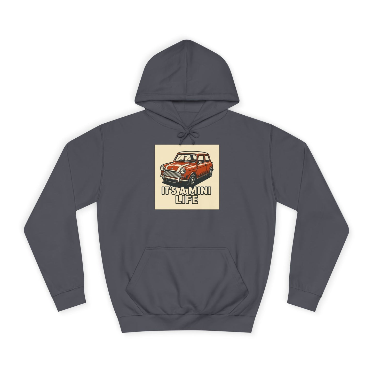 Retro Car Hoodie, Unisex College Hoodie, Funny Auto Gift, Car Enthusiast Sweatshirt, Mini Cooper Apparel, Unique Driving Humor