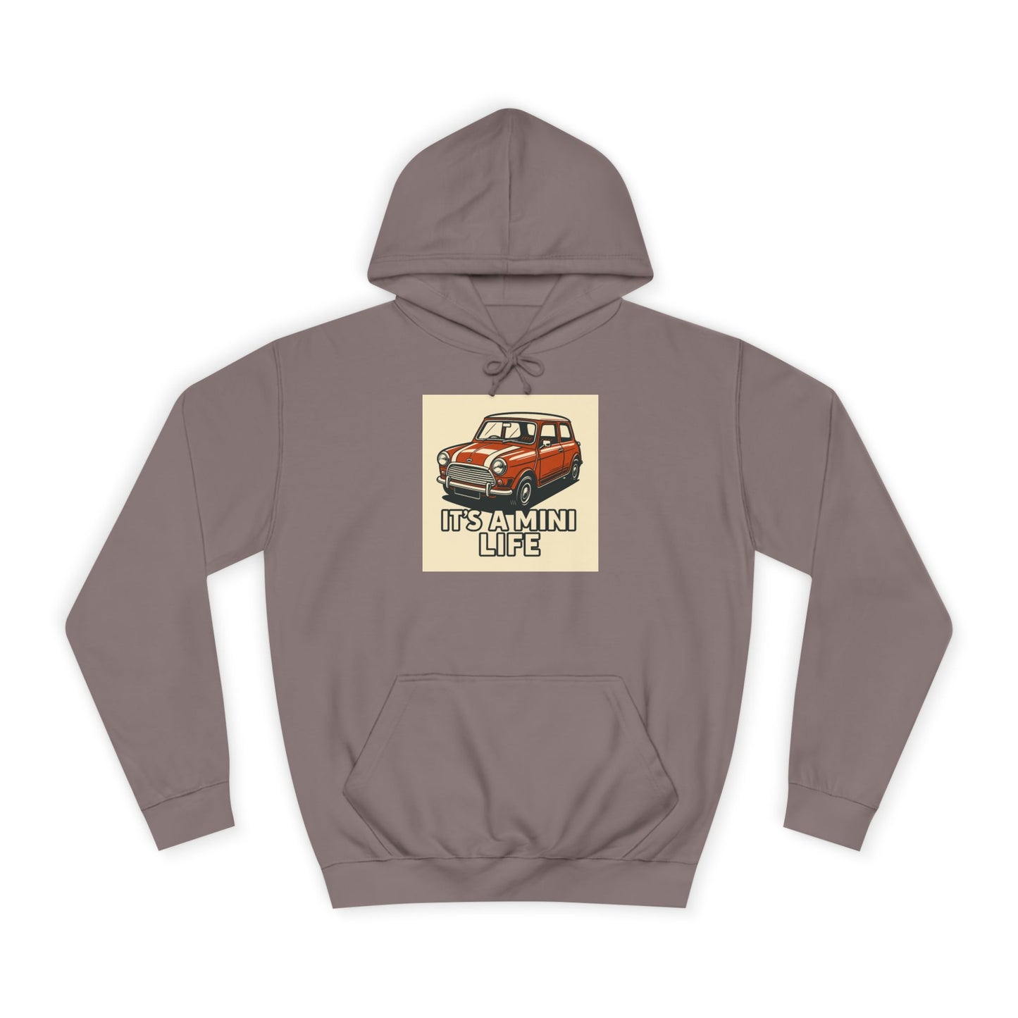 Retro Car Hoodie, Unisex College Hoodie, Funny Auto Gift, Car Enthusiast Sweatshirt, Mini Cooper Apparel, Unique Driving Humor