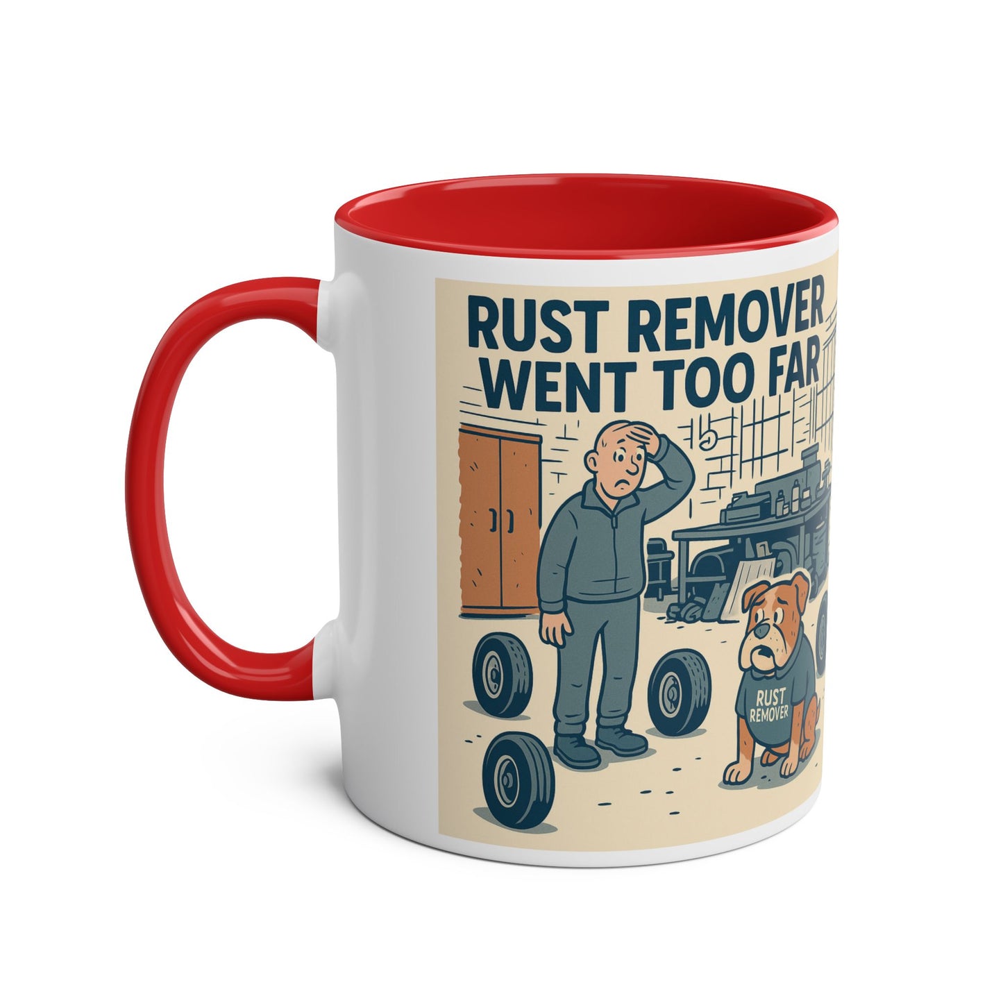 Two-Tone Dog-Themed Coffee Mug, Funny Gift for Dog Lovers, Unique Ceramic Mug, Cute Pet Owner Present, Humor for Birthdays