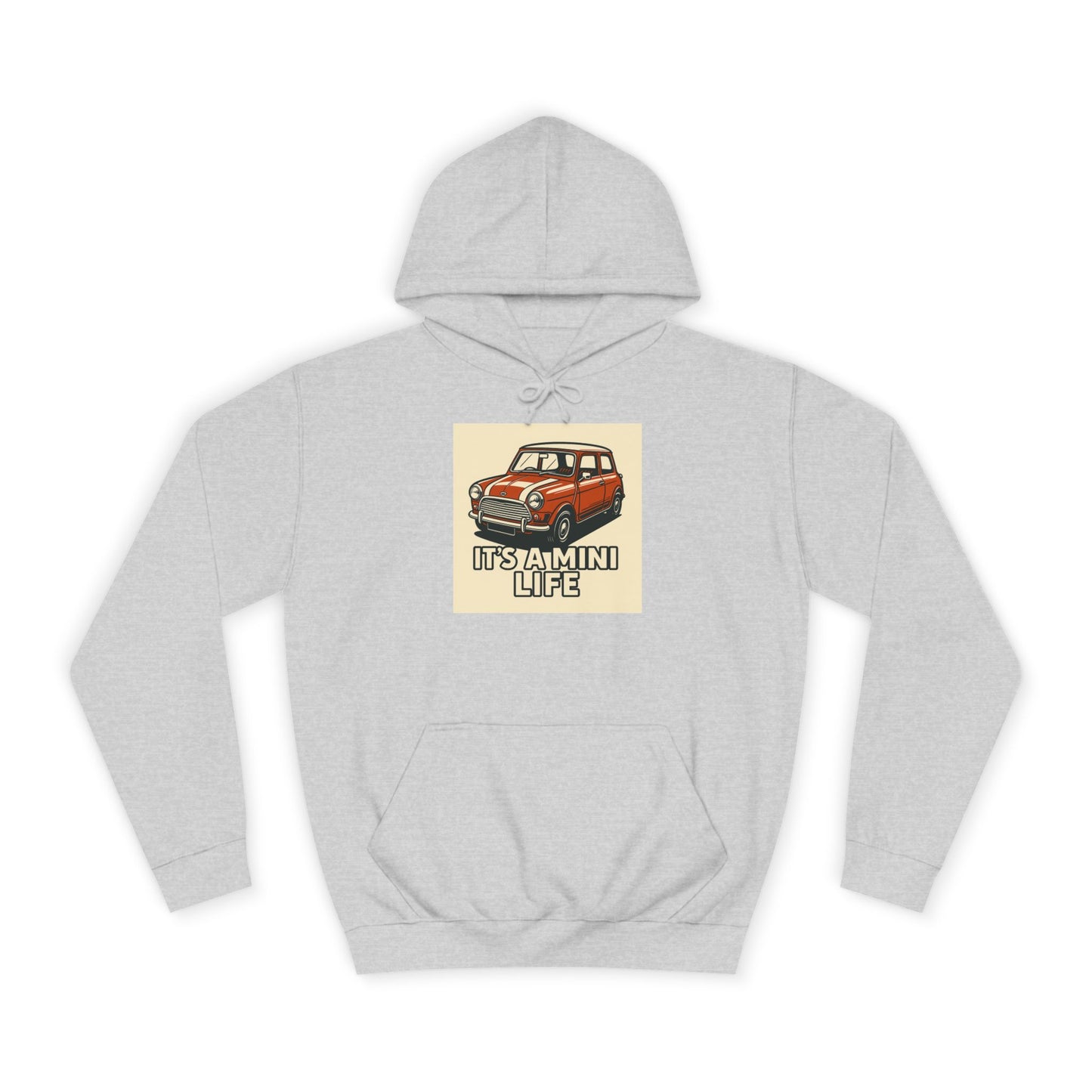 Retro Car Hoodie, Unisex College Hoodie, Funny Auto Gift, Car Enthusiast Sweatshirt, Mini Cooper Apparel, Unique Driving Humor