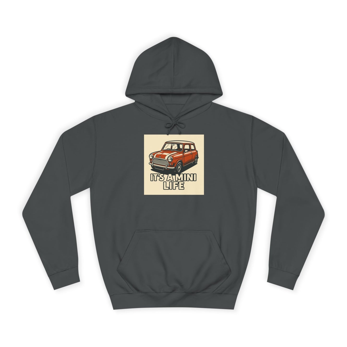 Retro Car Hoodie, Unisex College Hoodie, Funny Auto Gift, Car Enthusiast Sweatshirt, Mini Cooper Apparel, Unique Driving Humor