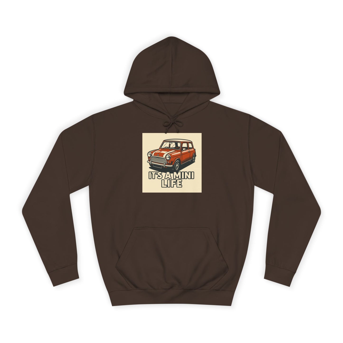 Retro Car Hoodie, Unisex College Hoodie, Funny Auto Gift, Car Enthusiast Sweatshirt, Mini Cooper Apparel, Unique Driving Humor