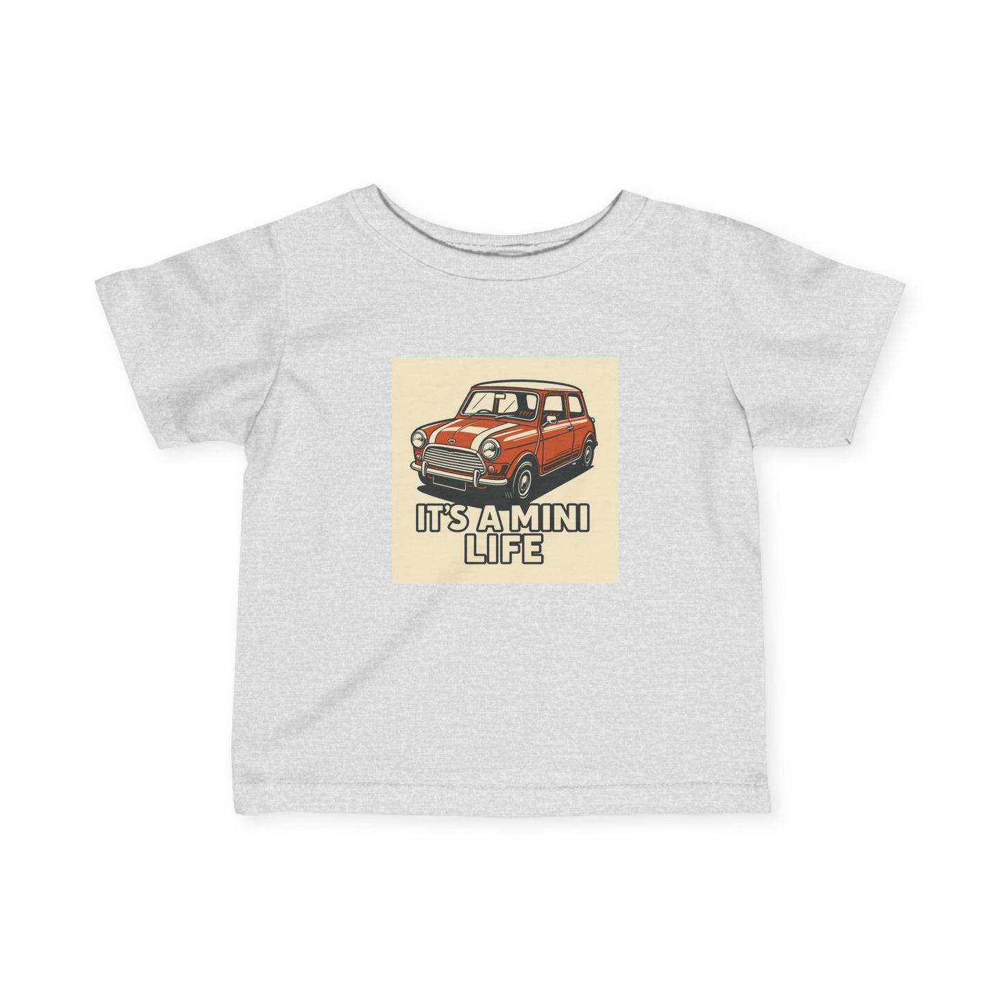 Infant T-Shirt, Classic Mini Car Quote Tee, Baby Shower Gift, Newborn Outfit, Funny Baby Clothes, How's My Behind Tee, Infant Apparel