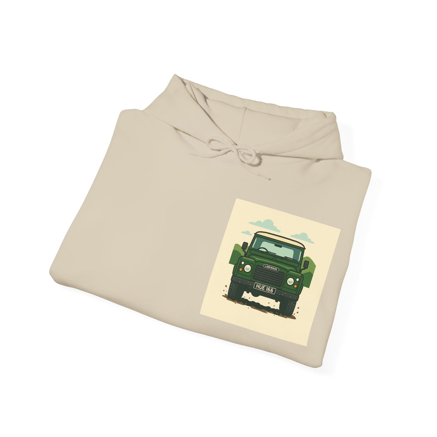 Relaxed Hoodie - Classic Landrover Defender Design