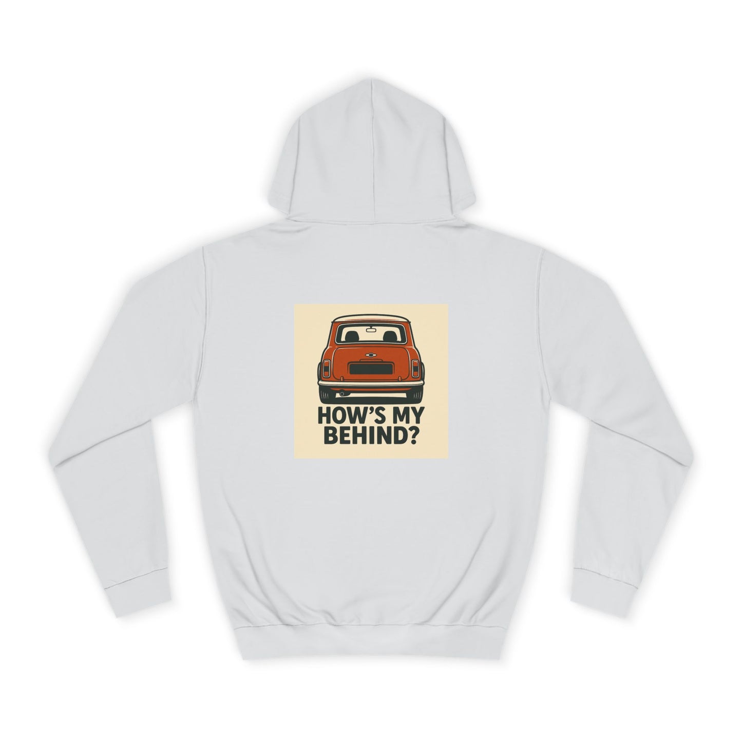 Retro Car Hoodie, Unisex College Hoodie, Funny Auto Gift, Car Enthusiast Sweatshirt, Mini Cooper Apparel, Unique Driving Humor