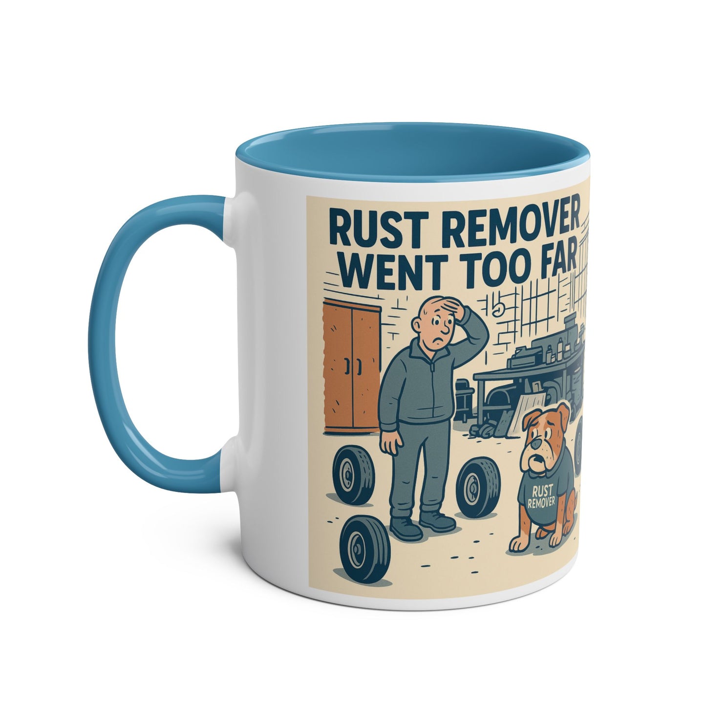 Two-Tone Dog-Themed Coffee Mug, Funny Gift for Dog Lovers, Unique Ceramic Mug, Cute Pet Owner Present, Humor for Birthdays