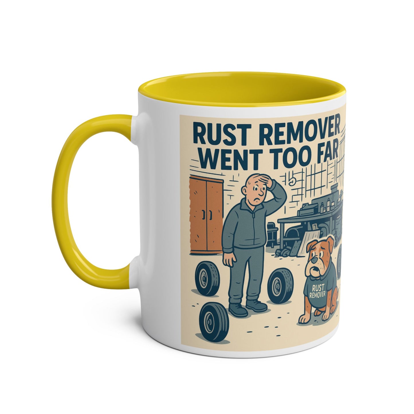 Two-Tone Dog-Themed Coffee Mug, Funny Gift for Dog Lovers, Unique Ceramic Mug, Cute Pet Owner Present, Humor for Birthdays