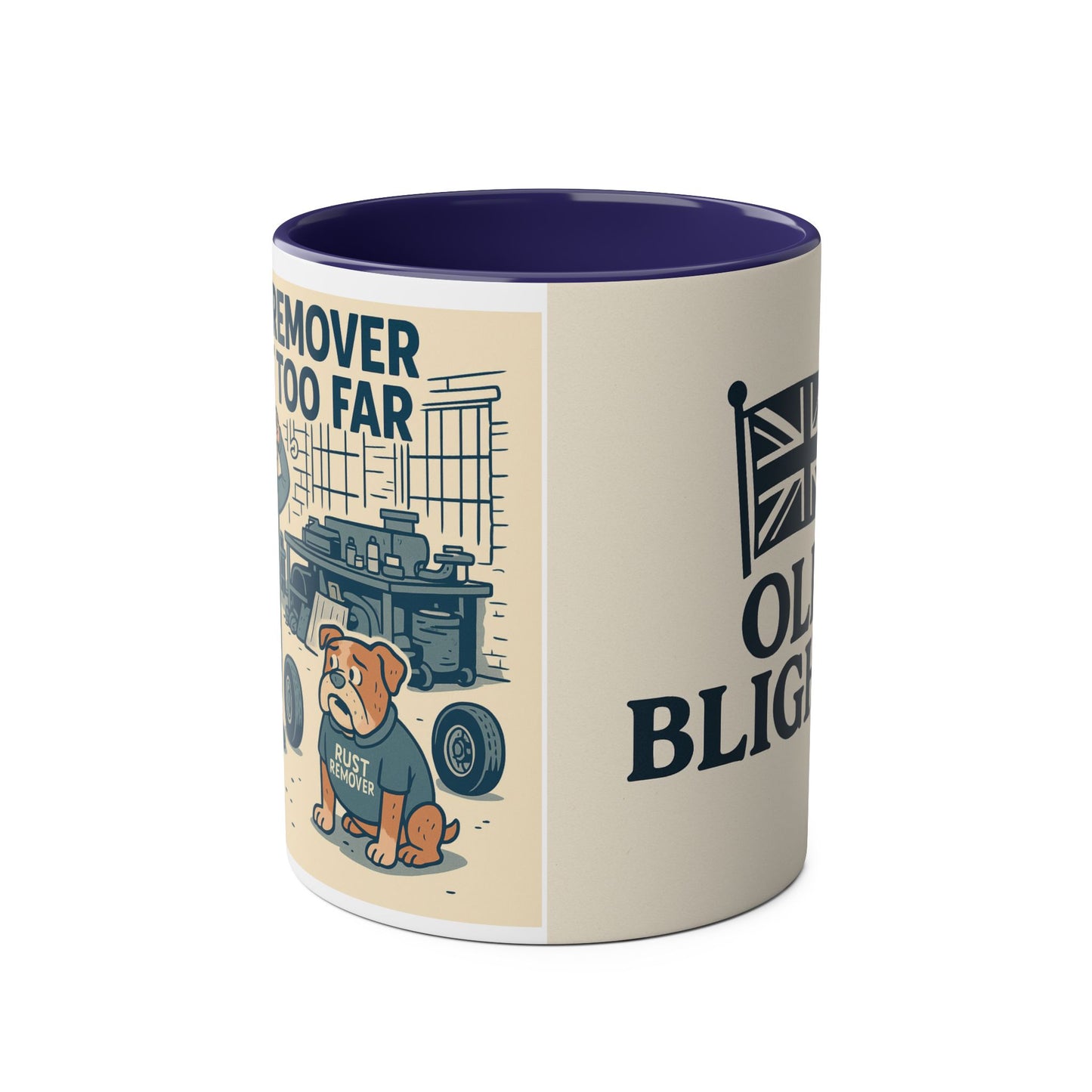 Two-Tone Dog-Themed Coffee Mug, Funny Gift for Dog Lovers, Unique Ceramic Mug, Cute Pet Owner Present, Humor for Birthdays