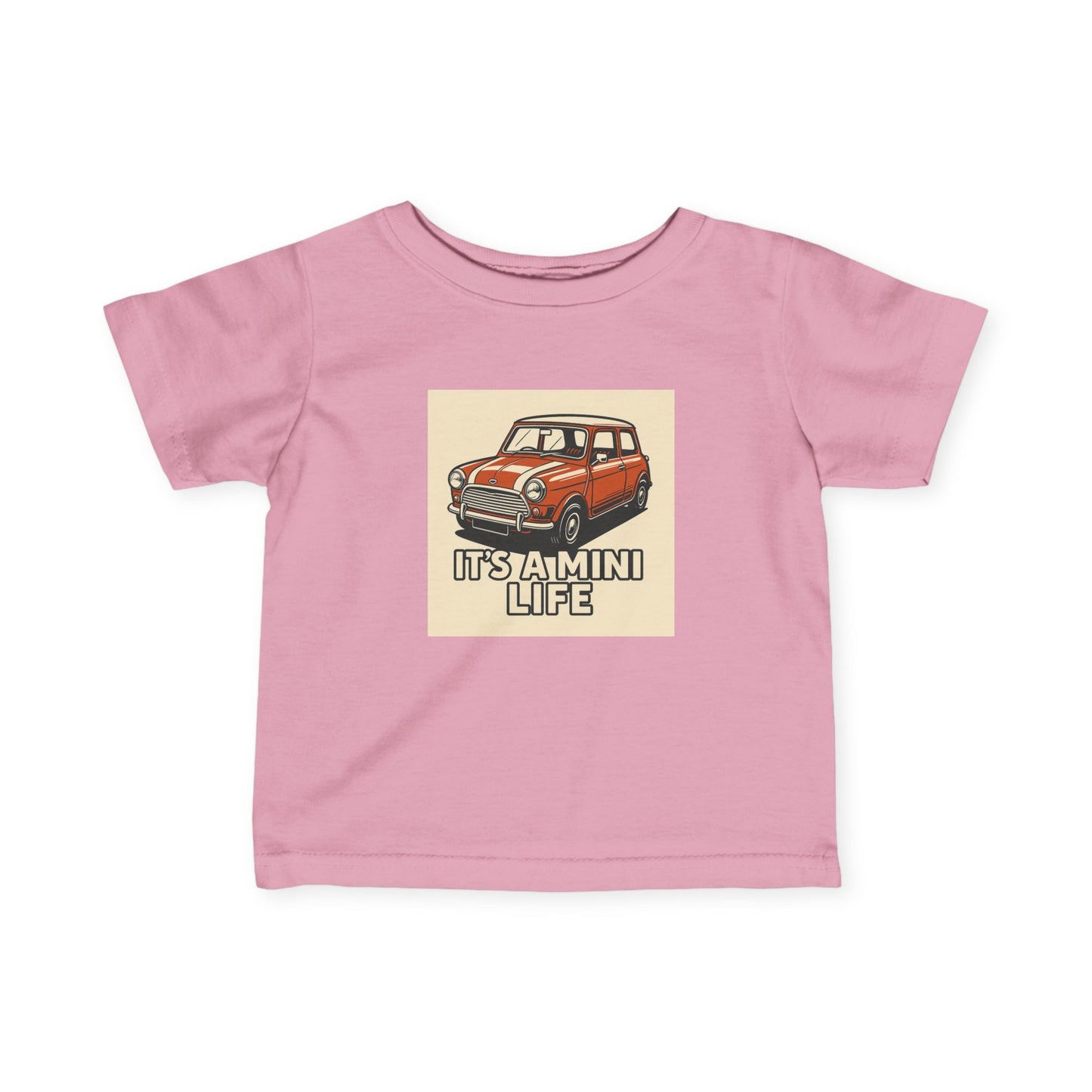 Infant T-Shirt, Classic Mini Car Quote Tee, Baby Shower Gift, Newborn Outfit, Funny Baby Clothes, How's My Behind Tee, Infant Apparel