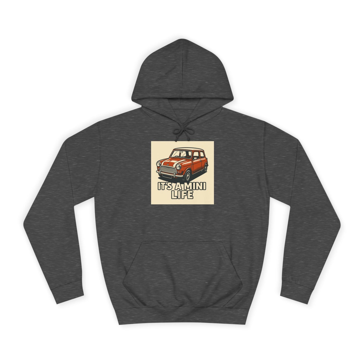 Retro Car Hoodie, Unisex College Hoodie, Funny Auto Gift, Car Enthusiast Sweatshirt, Mini Cooper Apparel, Unique Driving Humor