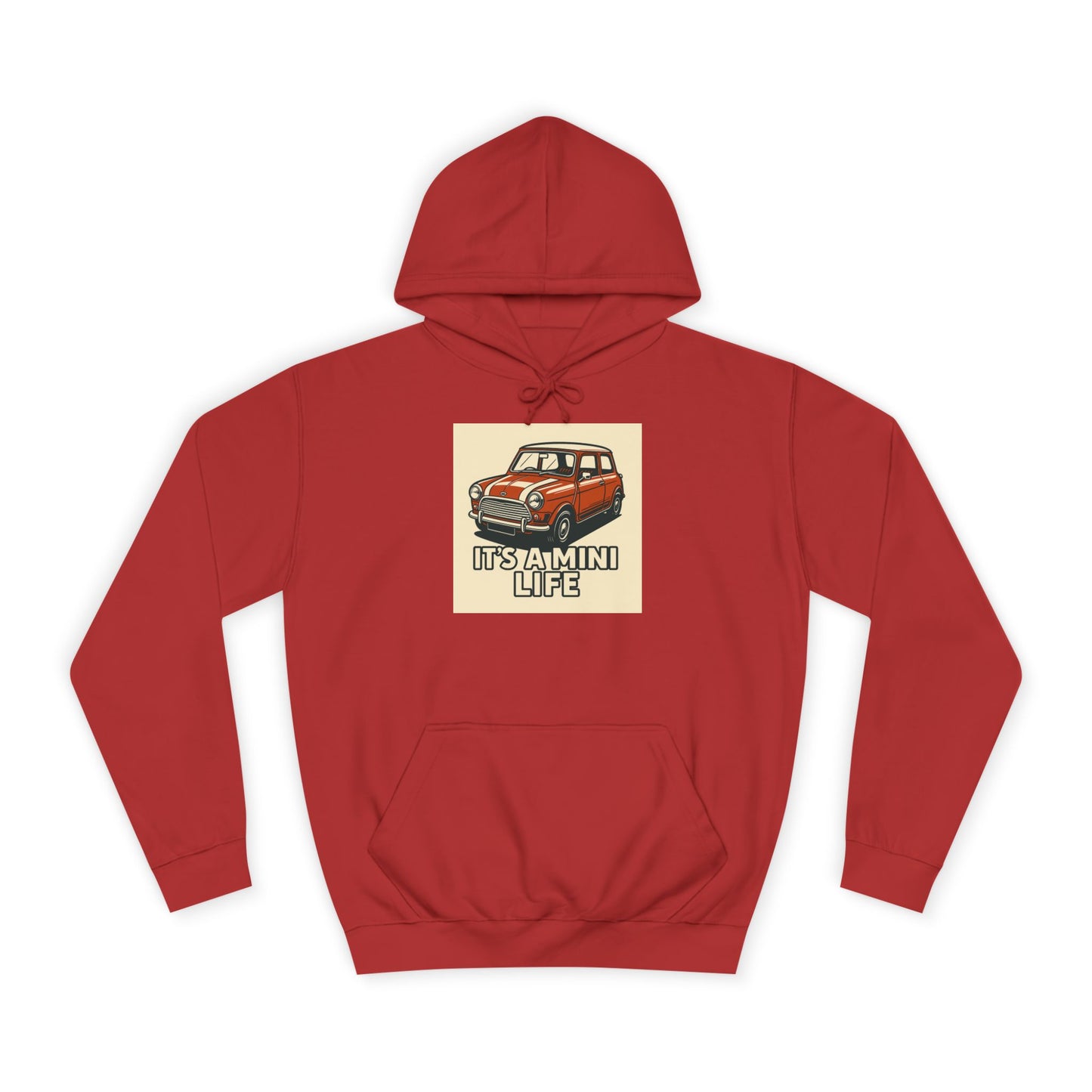 Retro Car Hoodie, Unisex College Hoodie, Funny Auto Gift, Car Enthusiast Sweatshirt, Mini Cooper Apparel, Unique Driving Humor
