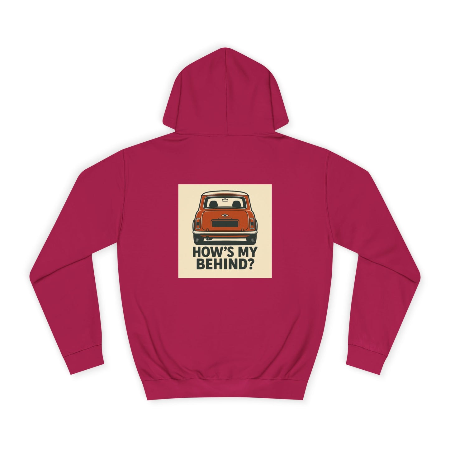 Retro Car Hoodie, Unisex College Hoodie, Funny Auto Gift, Car Enthusiast Sweatshirt, Mini Cooper Apparel, Unique Driving Humor