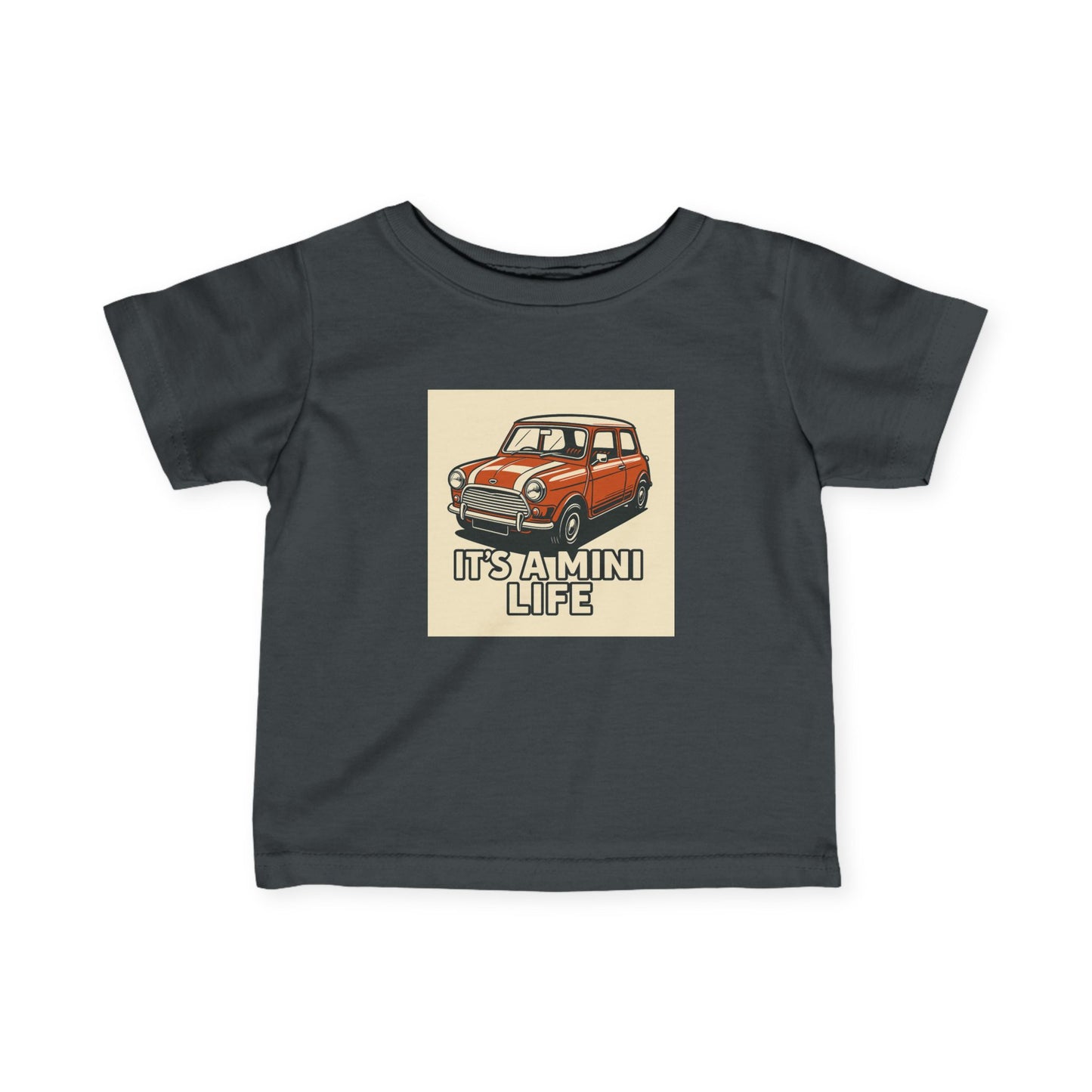 Infant T-Shirt, Classic Mini Car Quote Tee, Baby Shower Gift, Newborn Outfit, Funny Baby Clothes, How's My Behind Tee, Infant Apparel