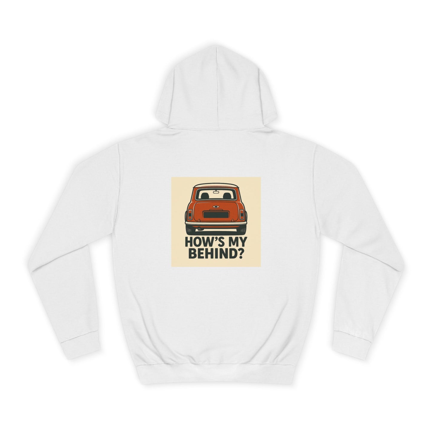 Retro Car Hoodie, Unisex College Hoodie, Funny Auto Gift, Car Enthusiast Sweatshirt, Mini Cooper Apparel, Unique Driving Humor