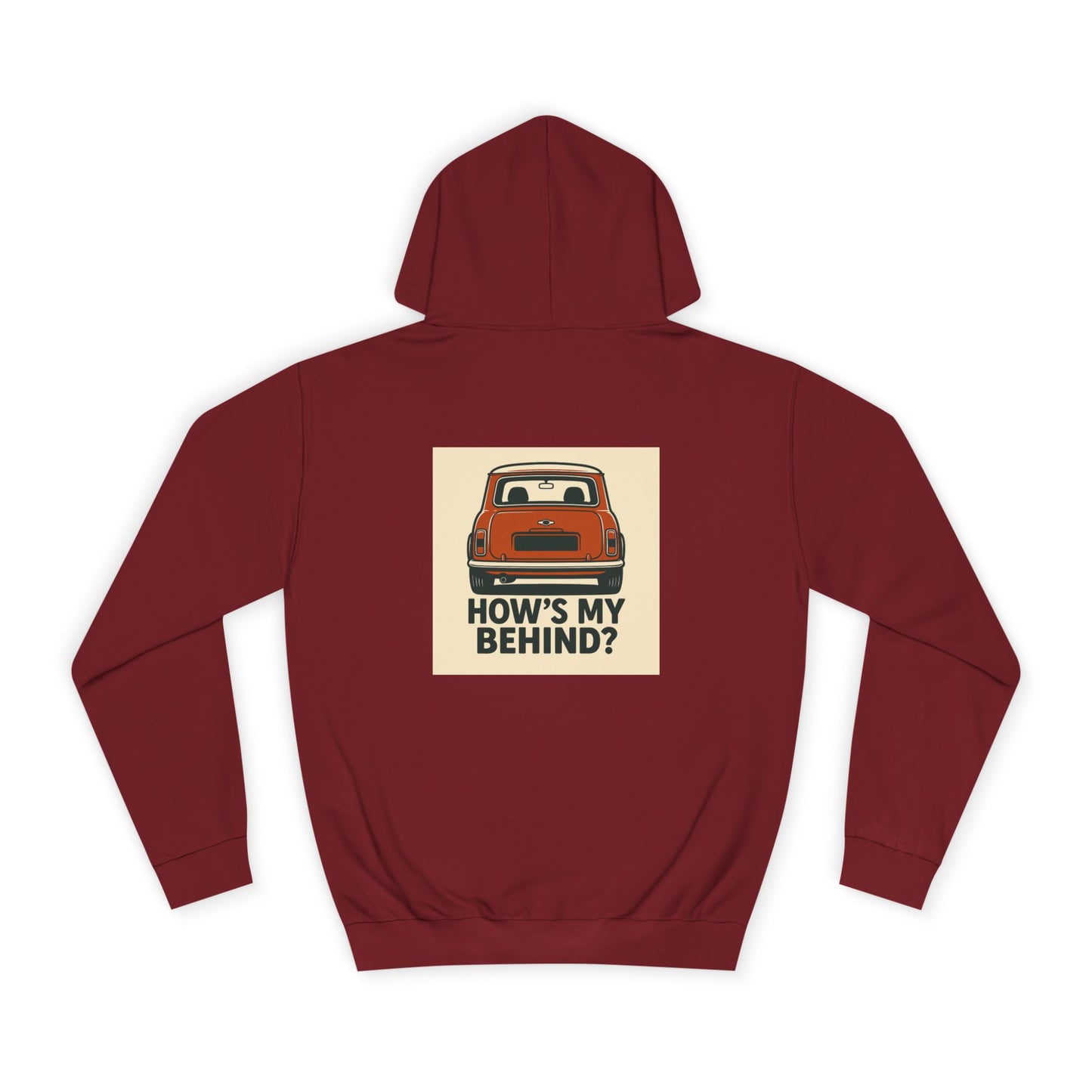 Retro Car Hoodie, Unisex College Hoodie, Funny Auto Gift, Car Enthusiast Sweatshirt, Mini Cooper Apparel, Unique Driving Humor