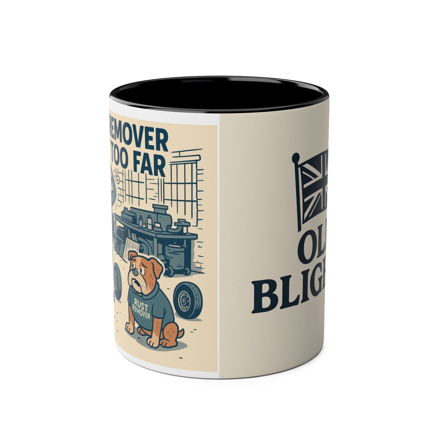 Two-Tone Dog-Themed Coffee Mug, Funny Gift for Dog Lovers, Unique Ceramic Mug, Cute Pet Owner Present, Humor for Birthdays